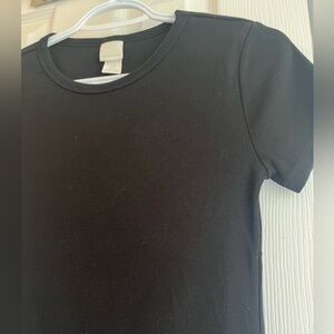 H&M | Ribbed fitted t-shirt